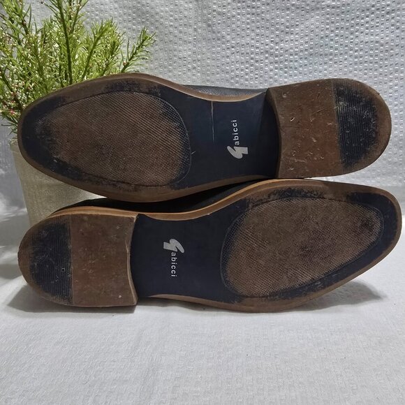 GABICCI BLACK BREATHABLE LEATHER SLIP ON SHOE LOAFER WITH BUCKLE DETAIL MENS 8 - Picture 5 of 13